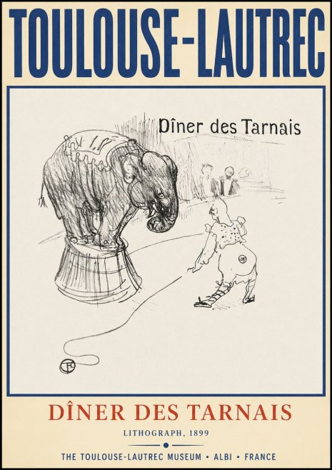 Toulouse-Lautrec Dîner Des Tarnais No2 - Plakat