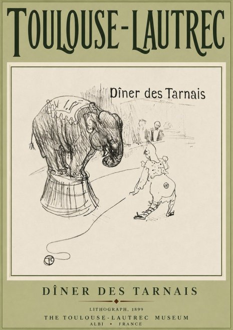 Toulouse-Lautrec Dîner Des Tarnais No3 - Plakat