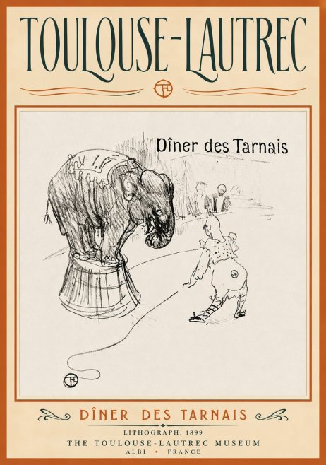 Toulouse-Lautrec Dîner Des Tarnais No4 - Plakat