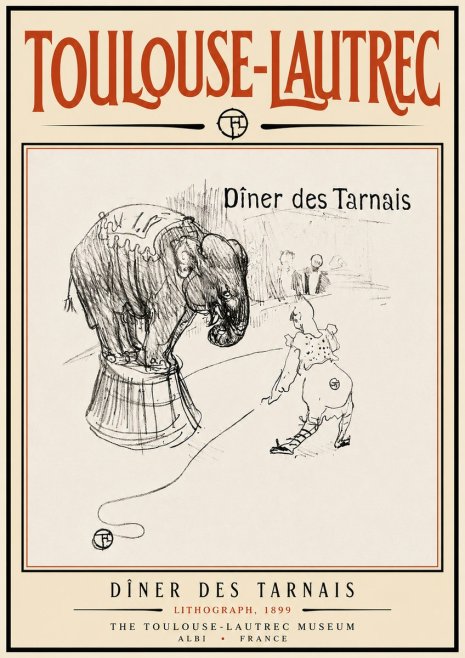 Toulouse-Lautrec Dîner Des Tarnais No6 - Plakat