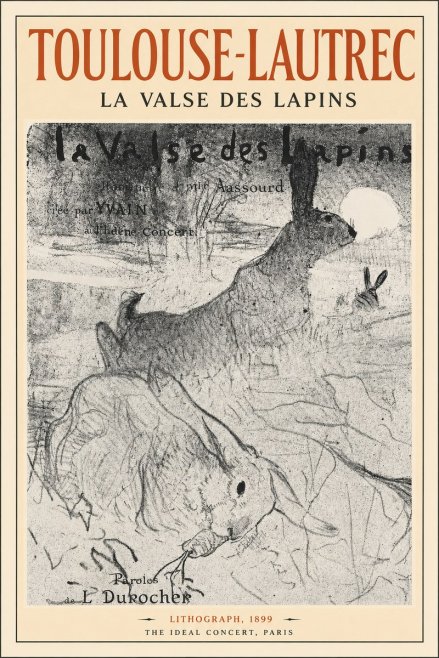 Toulouse-Lautrec La Valse Des Lapins No2 - Plakat