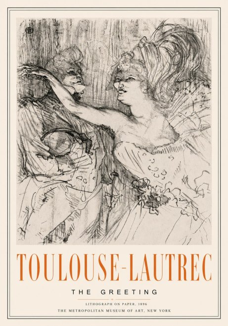 Toulouse-Lautrec The Greeting No6 - Plakat