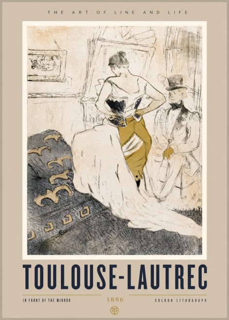 Toulouse-Lautrec In Front of the Mirror No2 - Plakat