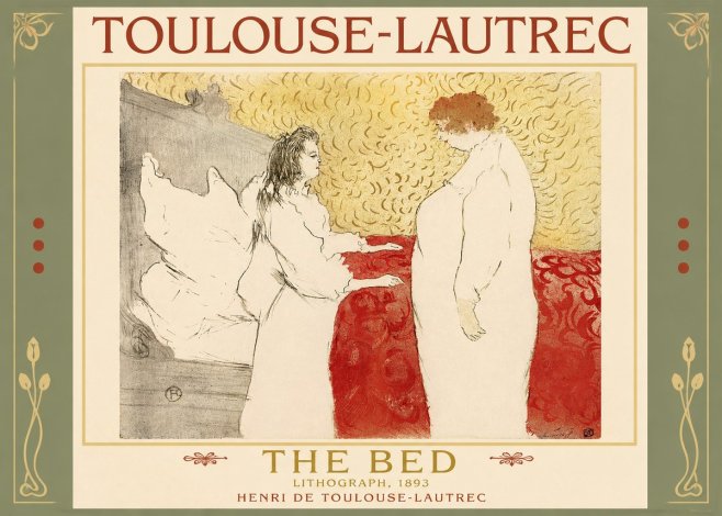 Toulouse-Lautrec The Bed No2 - Plakat
