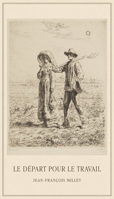 Jean-François Millet Le Départ Pour Le Travail II No1 - Plakat