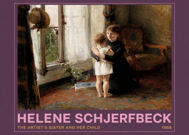 Helene Schjerfbeck The Artist's Sister and Her Child No2 - Plakat