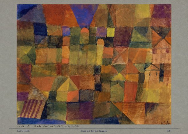 Paul Klee Stadt Mit Den Drei Kuppeln No6 - Plakat