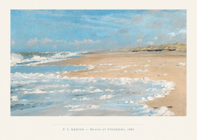P.S. Krøyer Beach at Stenbjerg · 1889 No4 - Plakat