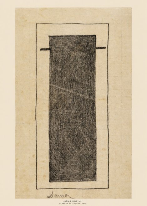 Kazimir Malevich Plane in Extension No5 - Plakat