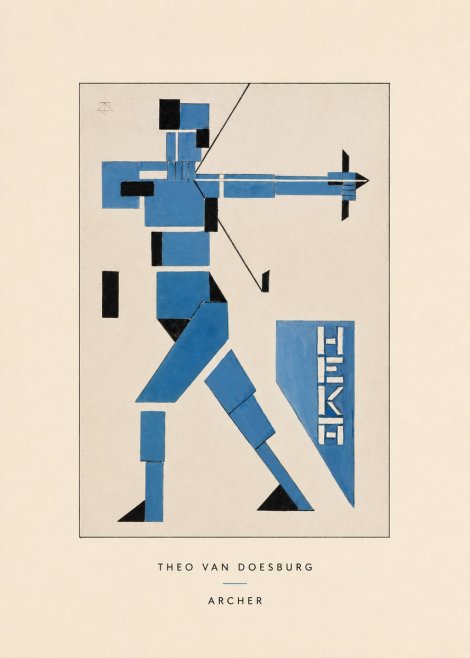 Theo van Doesburg Archer No4 - Plakat