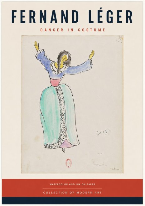 Fernand Léger Manuela Bolívar I No4 - Plakat