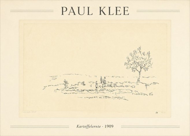 Paul Klee Kartoffelernte · 1909 No1 - Plakat