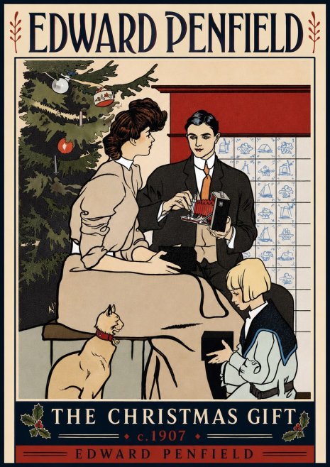 Edward Penfield The Christmas Gift No5 - Plakat