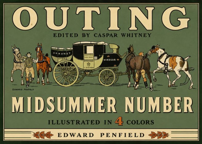 Edward Penfield Outing - Midsummer Number No3 - Plakat