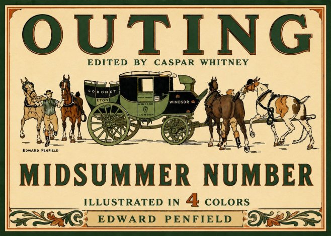 Edward Penfield Outing - Midsummer Number No6 - Plakat