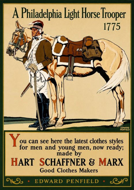 Edward Penfield A Philadelphia Light Horse Trooper 1775 No3 - Plakat