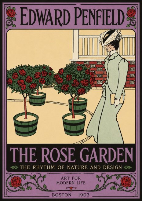 Edward Penfield The Rose Garden No4 - Plakat