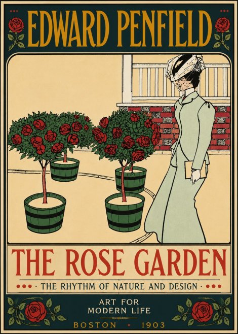 Edward Penfield The Rose Garden No6 - Plakat