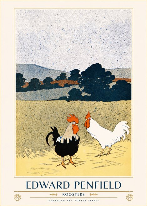 Edward Penfield Roosters No1 - Plakat