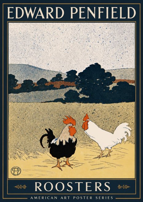 Edward Penfield Roosters No3 - Plakat
