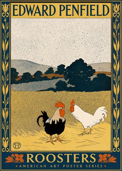 Edward Penfield Roosters No5 - Plakat