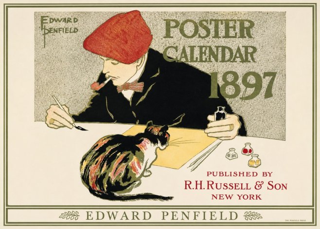 Edward Penfield Poster Calendar 1897 No1 - Plakat