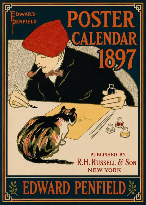 Edward Penfield Poster Calendar 1897 No4 - Plakat