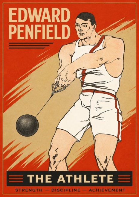 Edward Penfield The Athlete No2 - Plakat