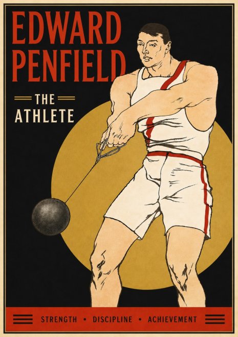 Edward Penfield The Athlete No5 - Plakat