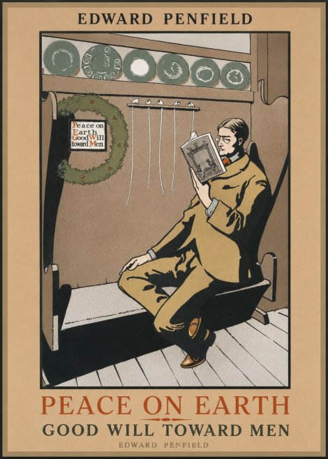 Edward Penfield Peace on Earth Good Will Toward Men No1 - Plakat