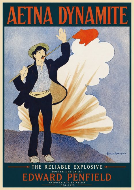 Edward Penfield Aetna Dynamite No3 - Plakat