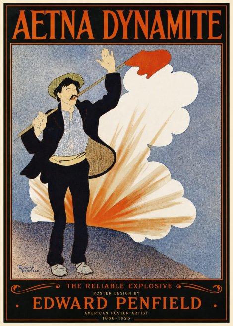 Edward Penfield Aetna Dynamite No5 - Plakat