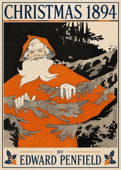 Edward Penfield Christmas 1894 No4 - Plakat