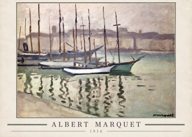 Albert Marquet Le Port Du Havre No3 - Plakat