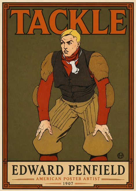 Edward Penfield Tackle No5 - Plakat