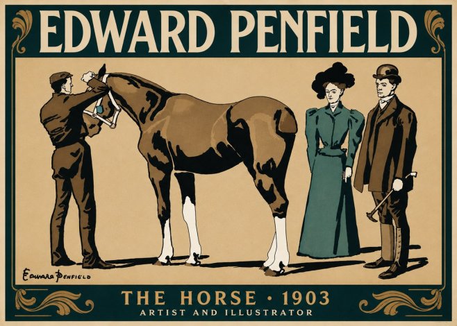 Edward Penfield The Horse No5 - Plakat