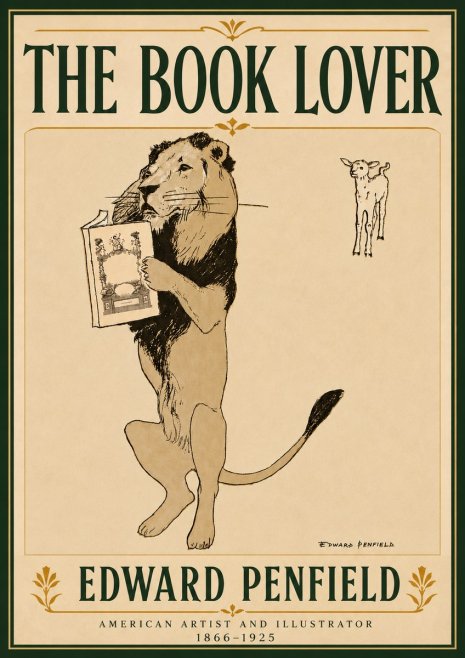 Edward Penfield The Book Lover No6 - Plakat