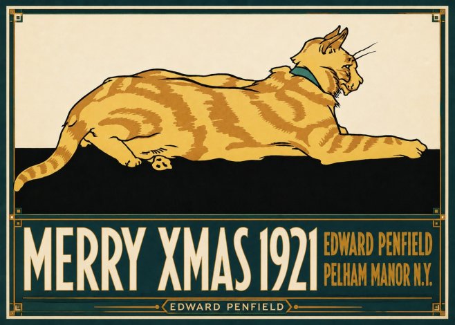 Edward Penfield Merry Xmas 1921 No6 - Plakat