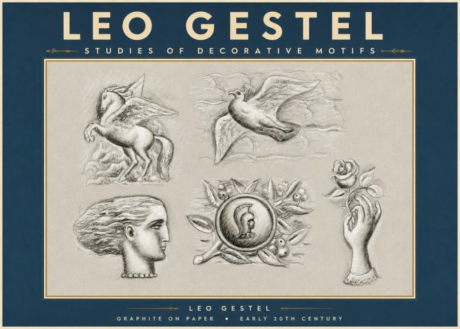 Leo Gestel Studies of Decorative Motifs No3 - Plakat