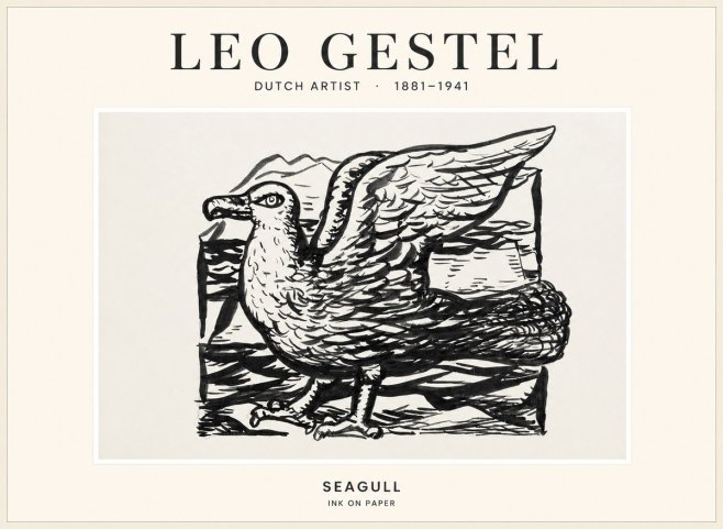 Leo Gestel Seagull No1 - Plakat