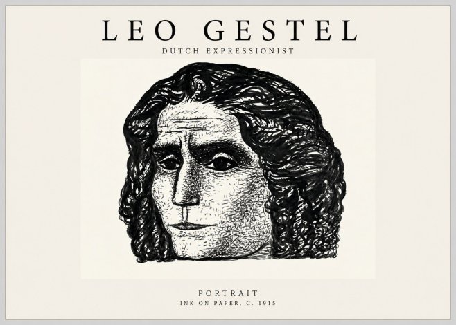 Leo Gestel Portrait No1 - Plakat