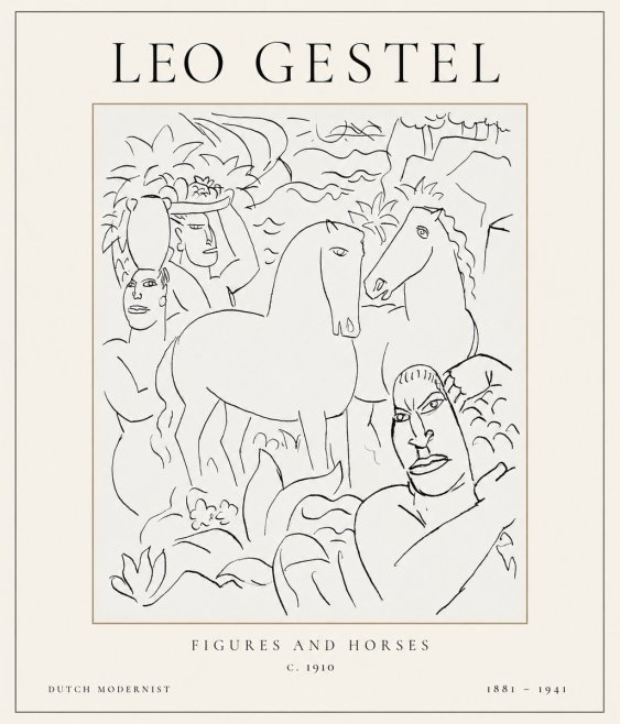 Leo Gestel The Equestrian Companions No2 - Plakat