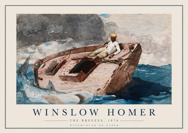 Winslow Homer The Breezes No3 - Plakat