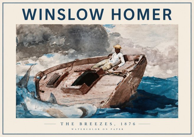Winslow Homer The Breezes No5 - Plakat