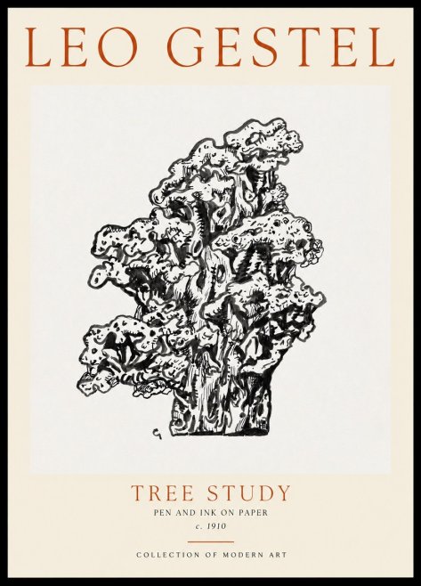 Leo Gestel Tree Study No3 - Plakat