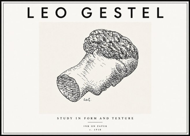 Leo Gestel Study in Form and Texture No6 - Plakat