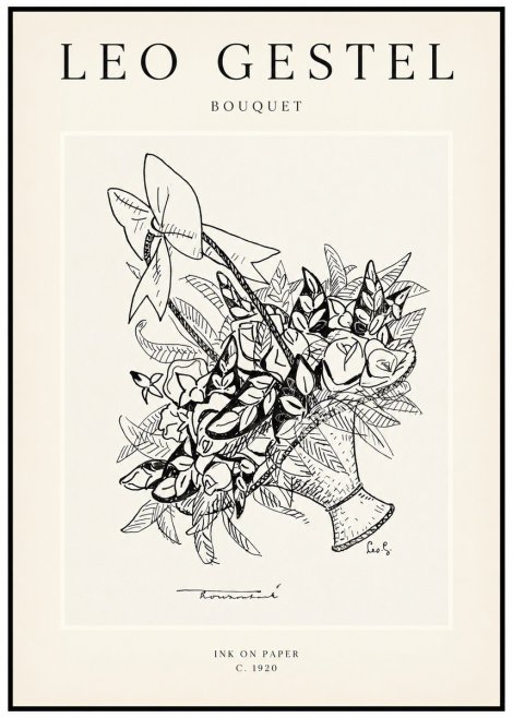 Leo Gestel Bouquet No1 - Plakat