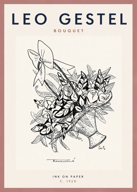 Leo Gestel Bouquet No3 - Plakat
