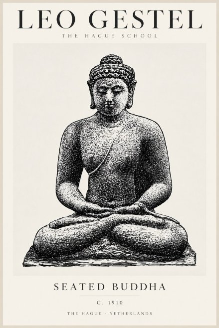 Leo Gestel Seated Buddha No2 - Plakat