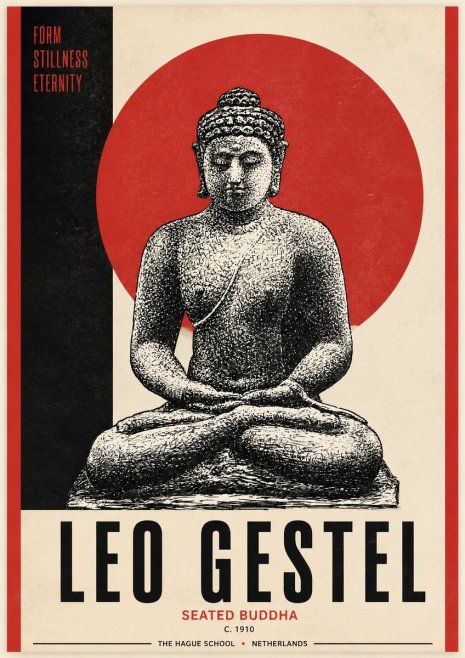 Leo Gestel Seated Buddha No4 - Plakat